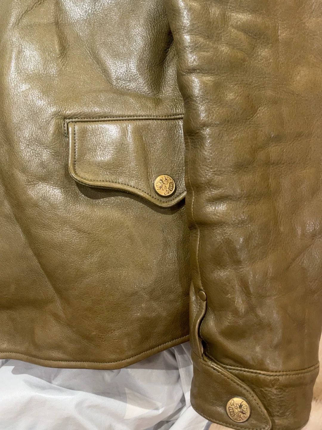 Other Tochigi Cowhide Conductor Leather Jacket Size US M / EU 48-50 / 2 - 5 Thumbnail