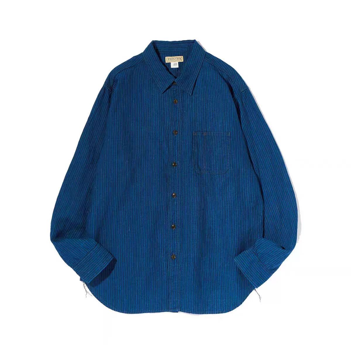 Pherrow's Pherrow's Indigo Striped Shirt Size US M / EU 48-50 / 2 - 5 Thumbnail