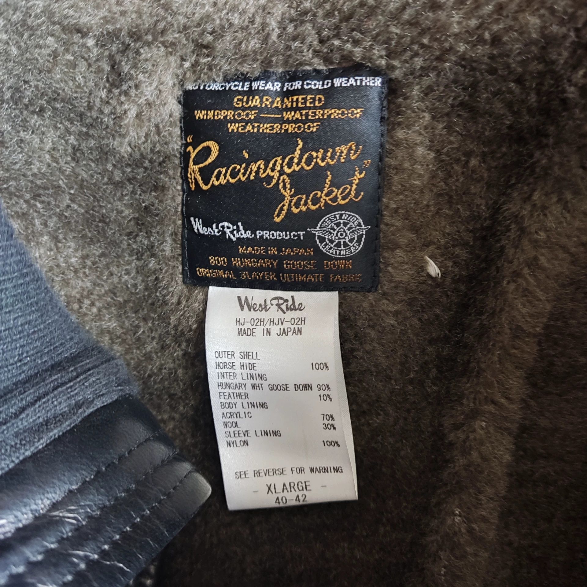 WEST RIDE WEST RIDE Horse Leather Down Jacket Size US M / EU 48-50 / 2 - 2 Thumbnail