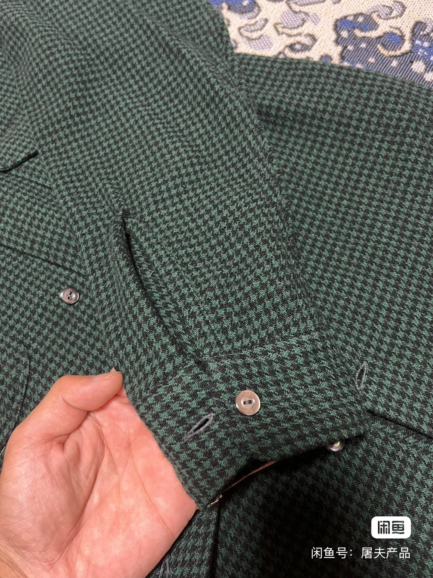 At Last & Co at last co Houndstooth Wool Shirt Size US M / EU 48-50 / 2 - 4 Thumbnail