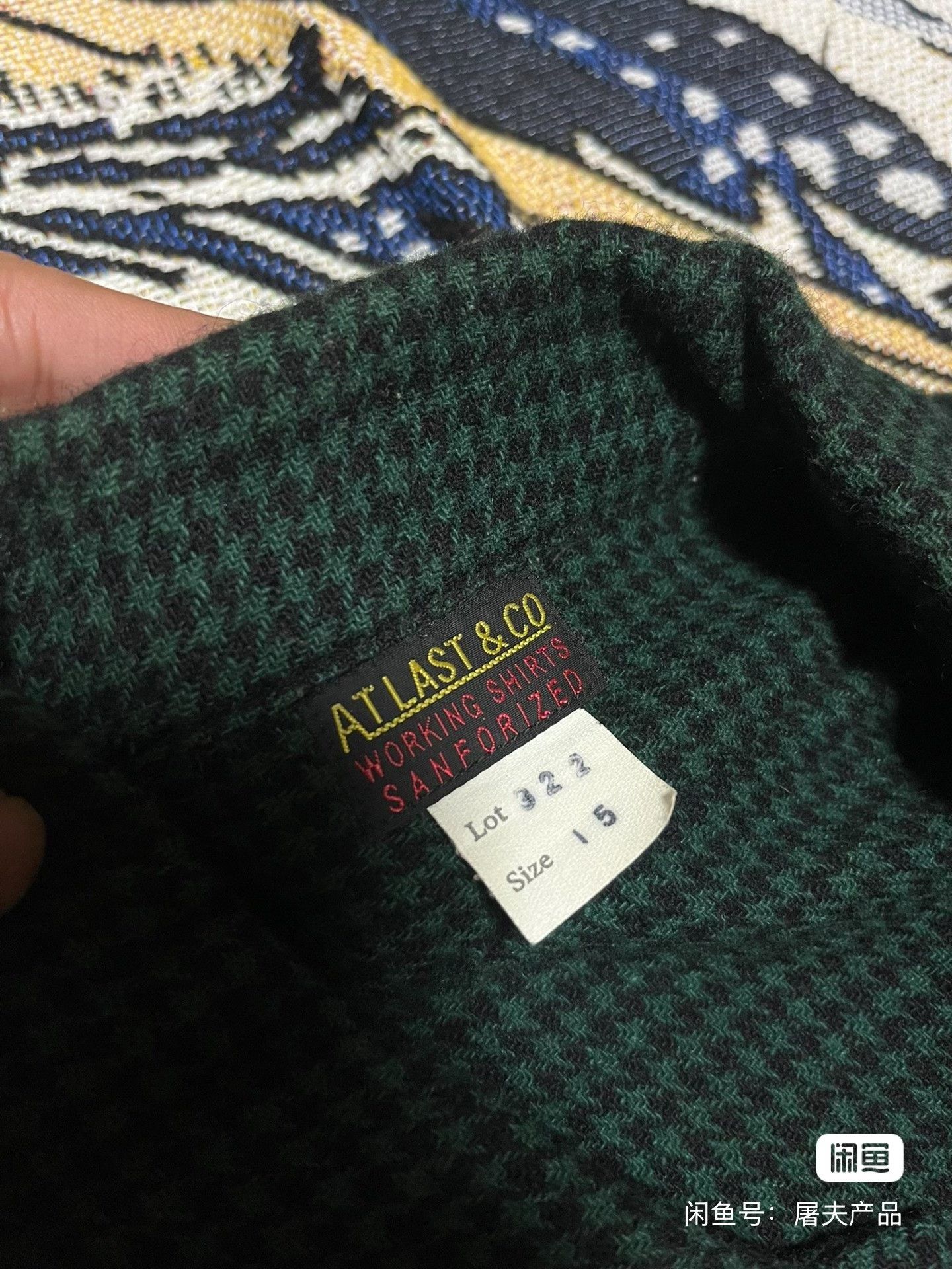 At Last & Co at last co Houndstooth Wool Shirt Size US M / EU 48-50 / 2 - 3 Thumbnail