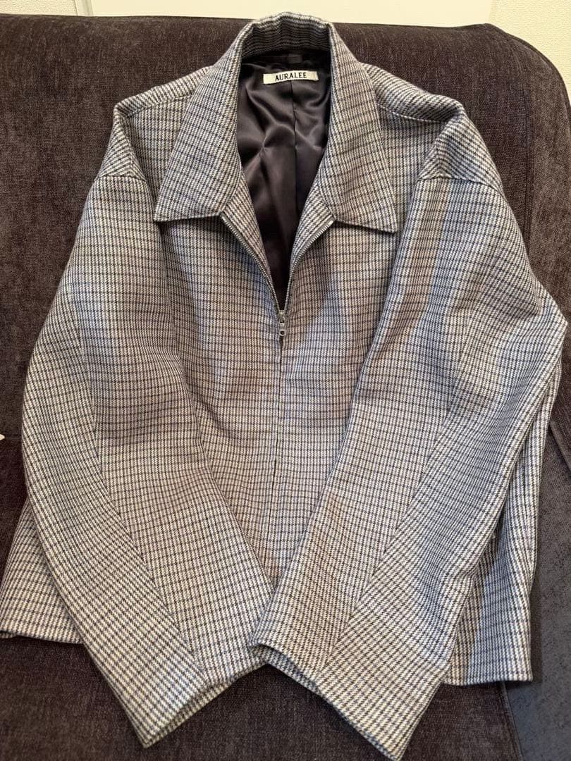 Auralee Auralee 19AW Wool Plaid Zip Jacket Size US XL / EU 56 / 4 - 2 Thumbnail