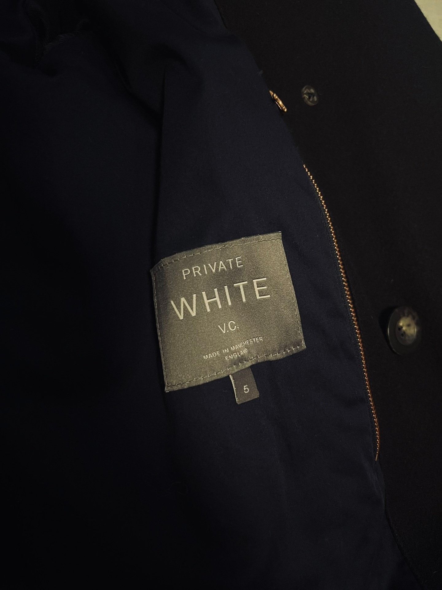 Japanese Brand Private White VC Navy Peacoat Size US L / EU 52-54 / 3 - 2 Thumbnail