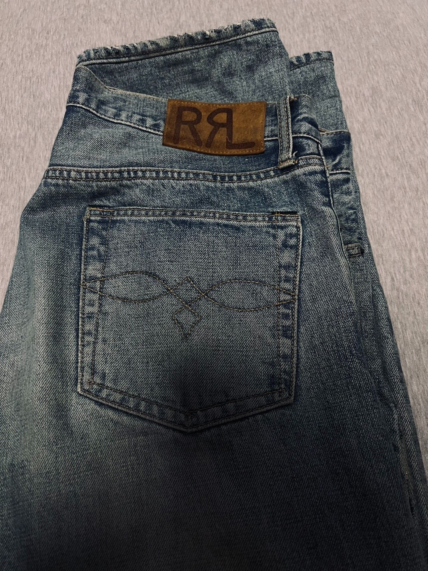RRL Ralph Lauren RRL Washed Distressed Jeans Size US 32 / EU 48 - 5 Thumbnail