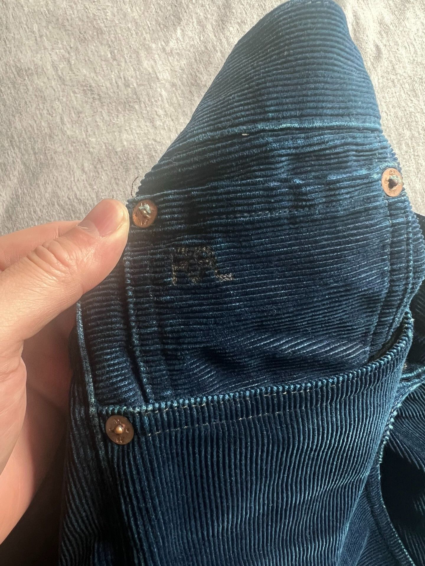 RRL Ralph Lauren RRL Corduroy Vintage Blue Pants Size US 36 / EU 52 - 3 Thumbnail