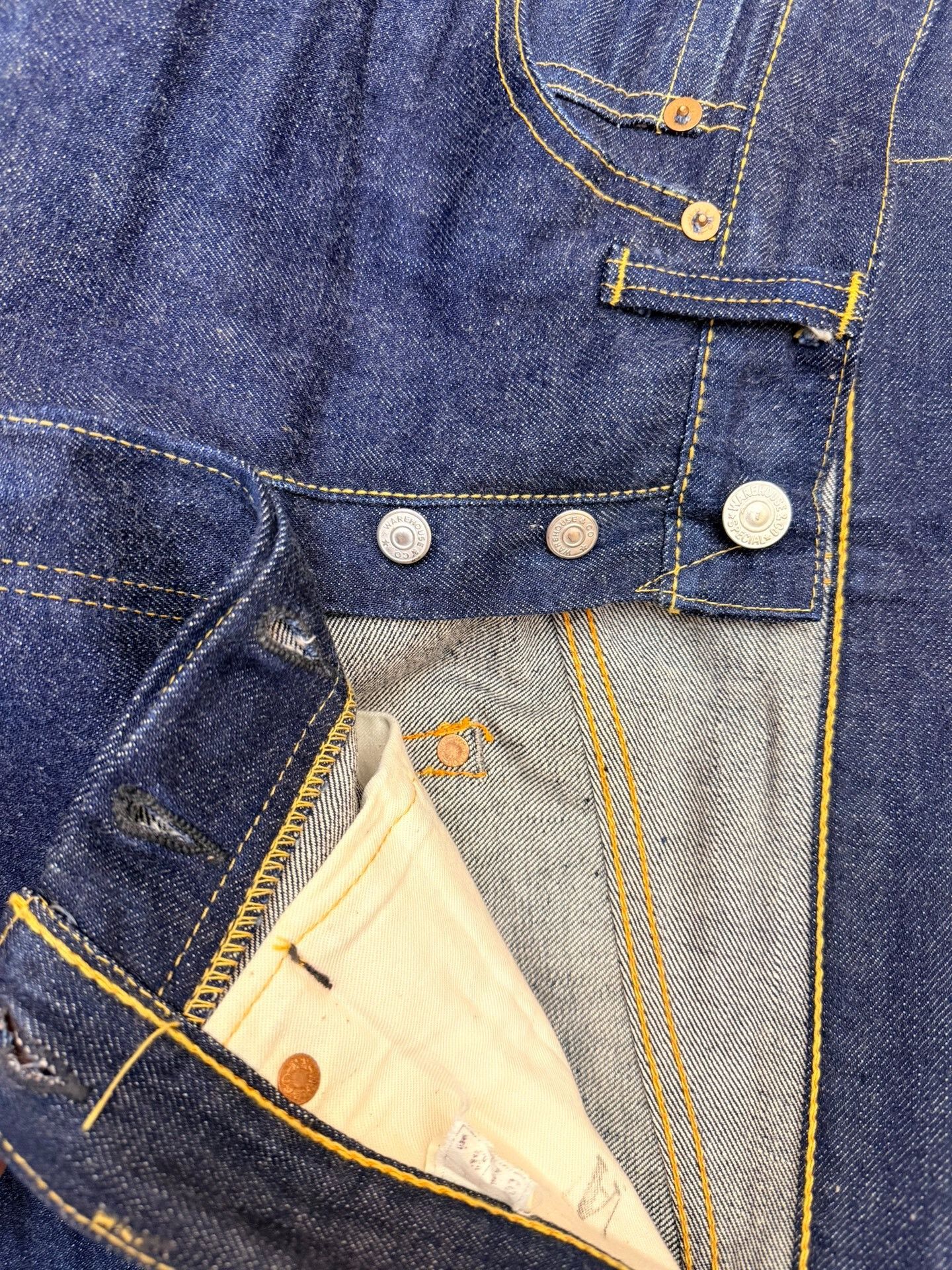 Japanese Brand Warehouse 1001xx Early Short Denim Size US 31 - 3 Thumbnail