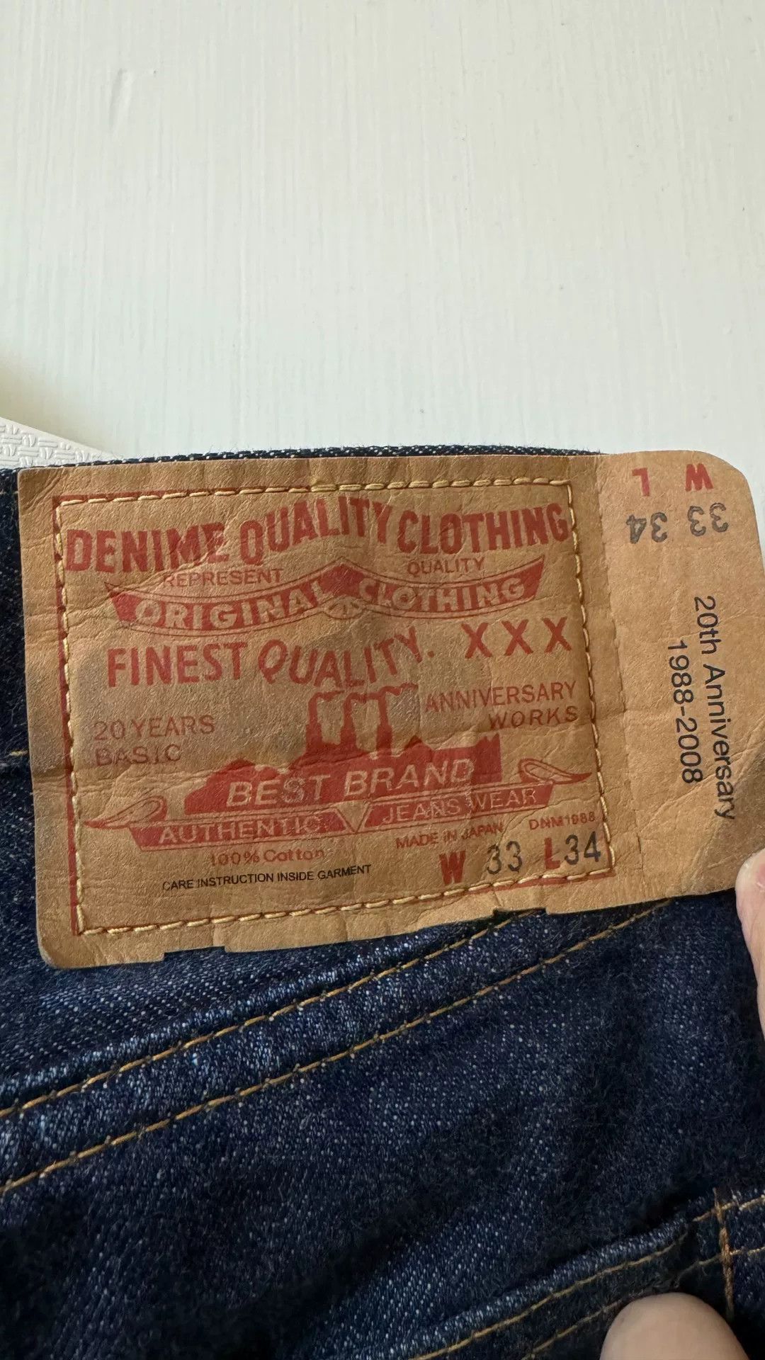 Denime Denime 20th Anniversary 60S Jeans Size US 33 - 5 Thumbnail