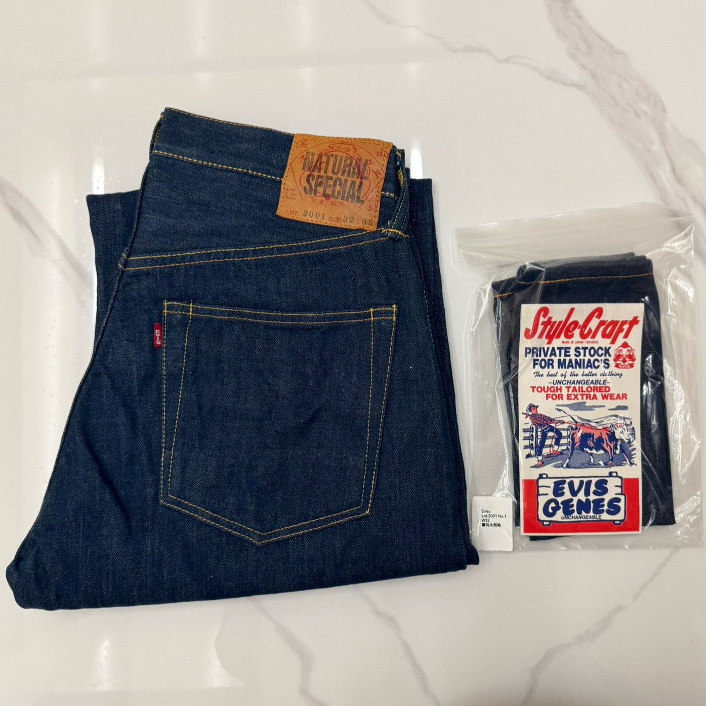 Evisu Evisu EVIS No.1 Black Ear 2001 Size US 32 / EU 48 - 7 Thumbnail