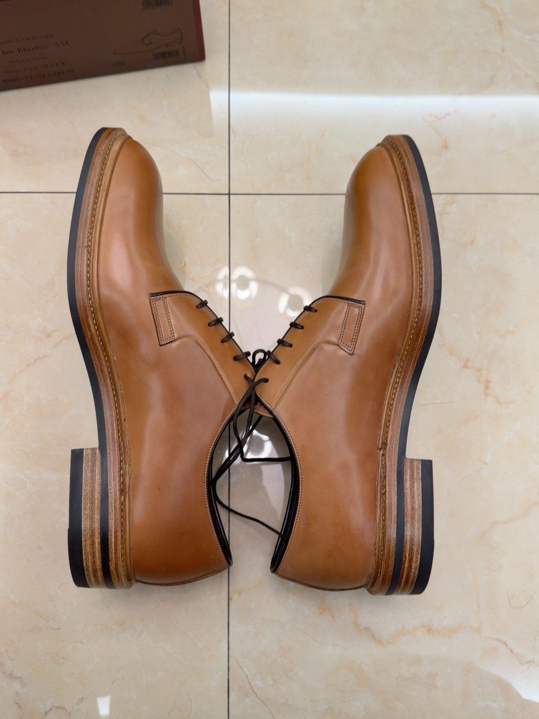 Carmina Carmina Natural Shell Cordovan PTB Shoes Size US 11.5 / EU 44-45 - 3 Thumbnail