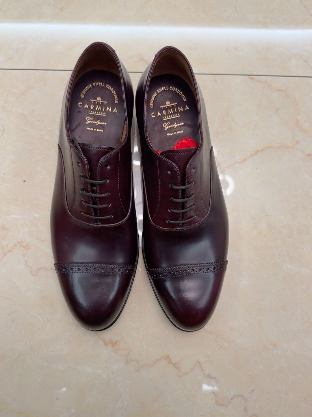 Carmina Carmina Cordovan Leather Shoes Size US 11.5 / EU 44-45 - 2 Thumbnail