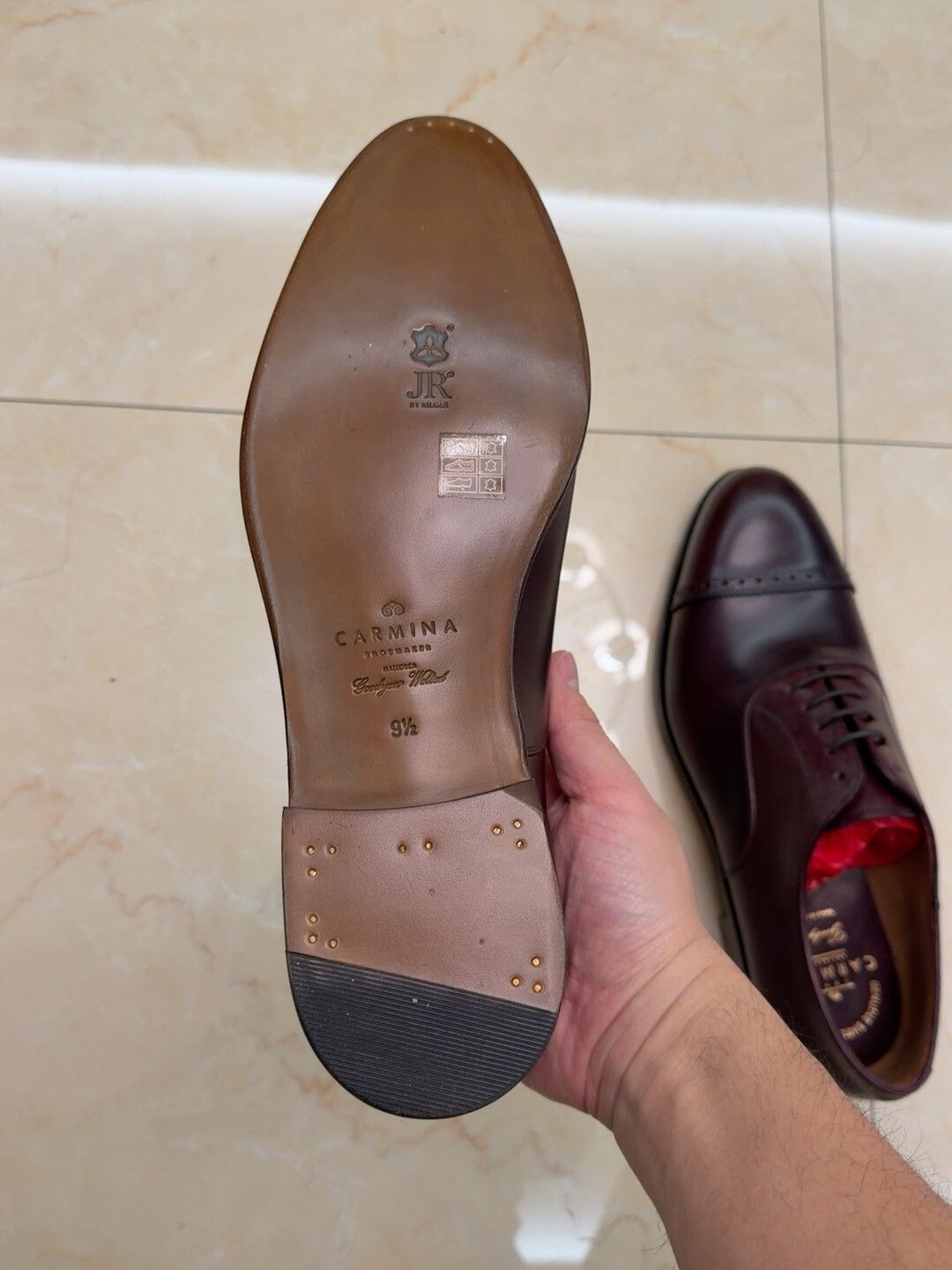 Carmina Carmina Cordovan Leather Shoes Size US 11.5 / EU 44-45 - 6 Thumbnail