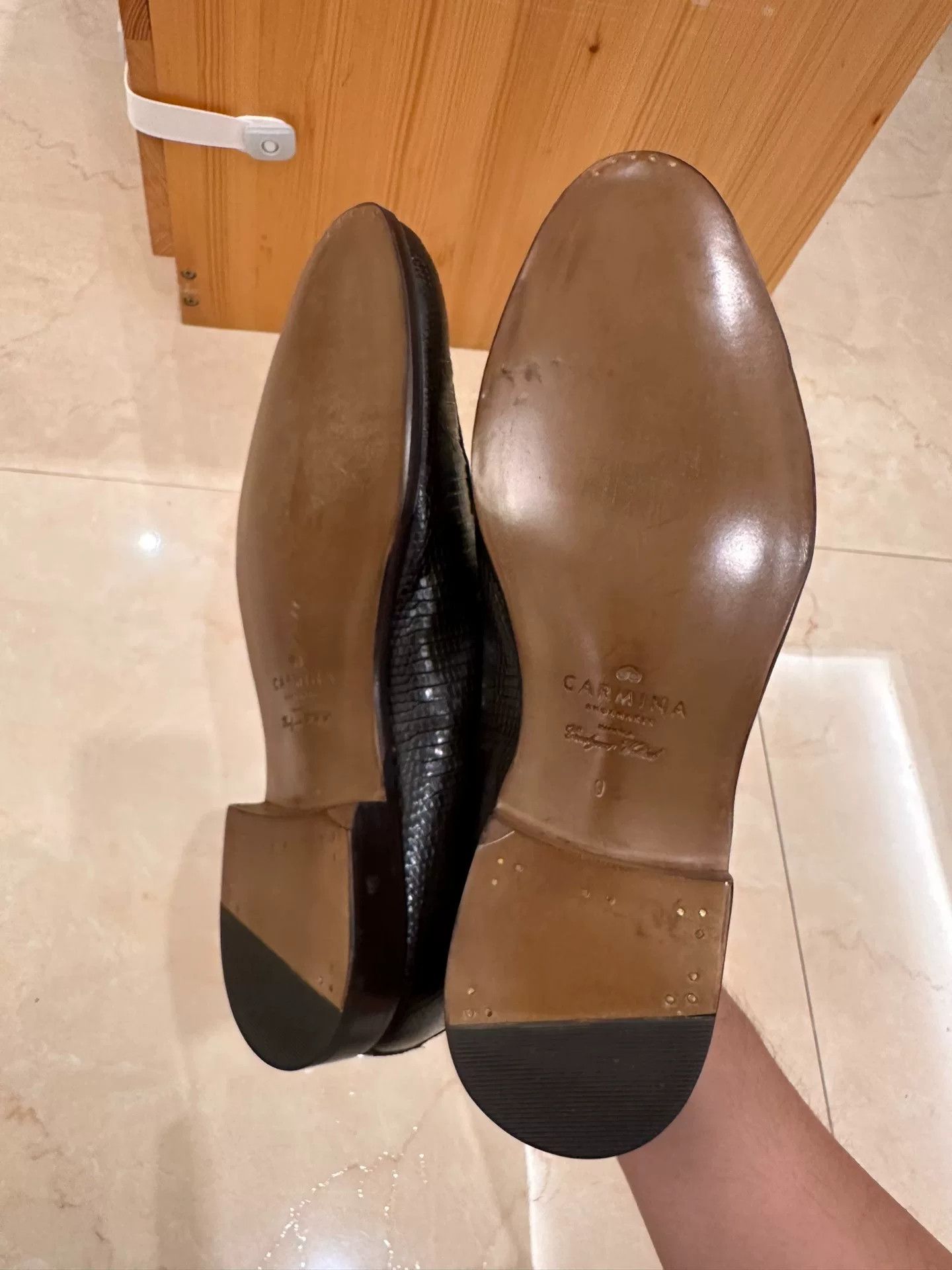 Carmina Carmina Brown Lizard Leather Loafer Size US 11 / EU 44 - 7 Thumbnail