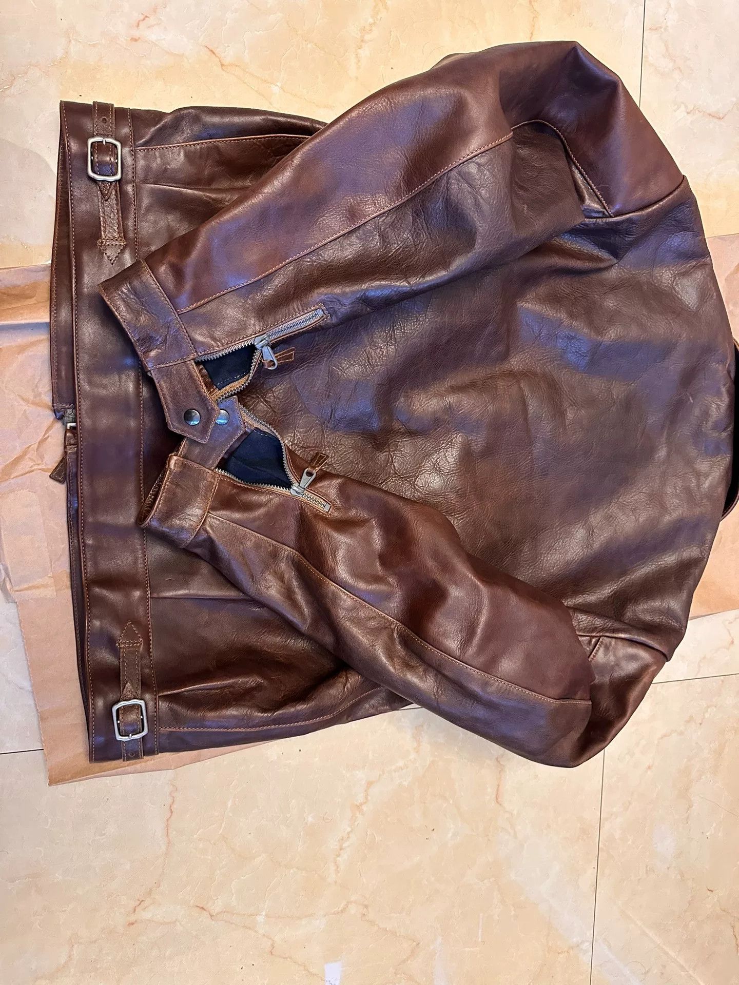 Eastman Leather Clothing Eastman WWII German Flying Leather Jacket Size US S / EU 44-46 / 1 - 6 Thumbnail