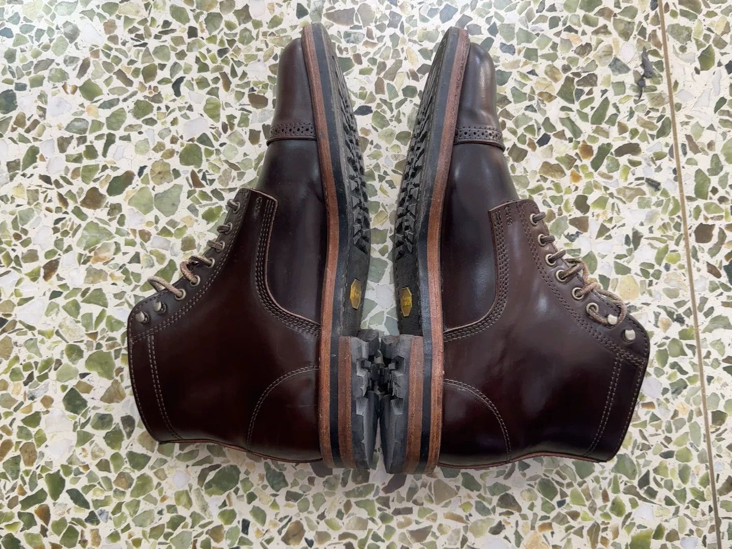 Rancourt & Co. Rancourt Espresso Shell Cordovan Porter Boots Size US 10 / EU 43 - 2 Thumbnail