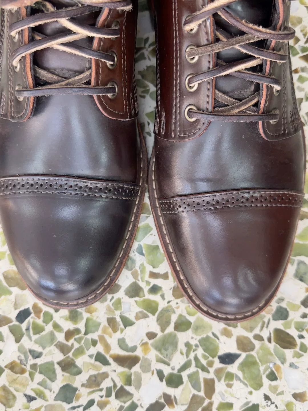 Rancourt & Co. Rancourt Espresso Shell Cordovan Porter Boots Size US 10 / EU 43 - 5 Thumbnail