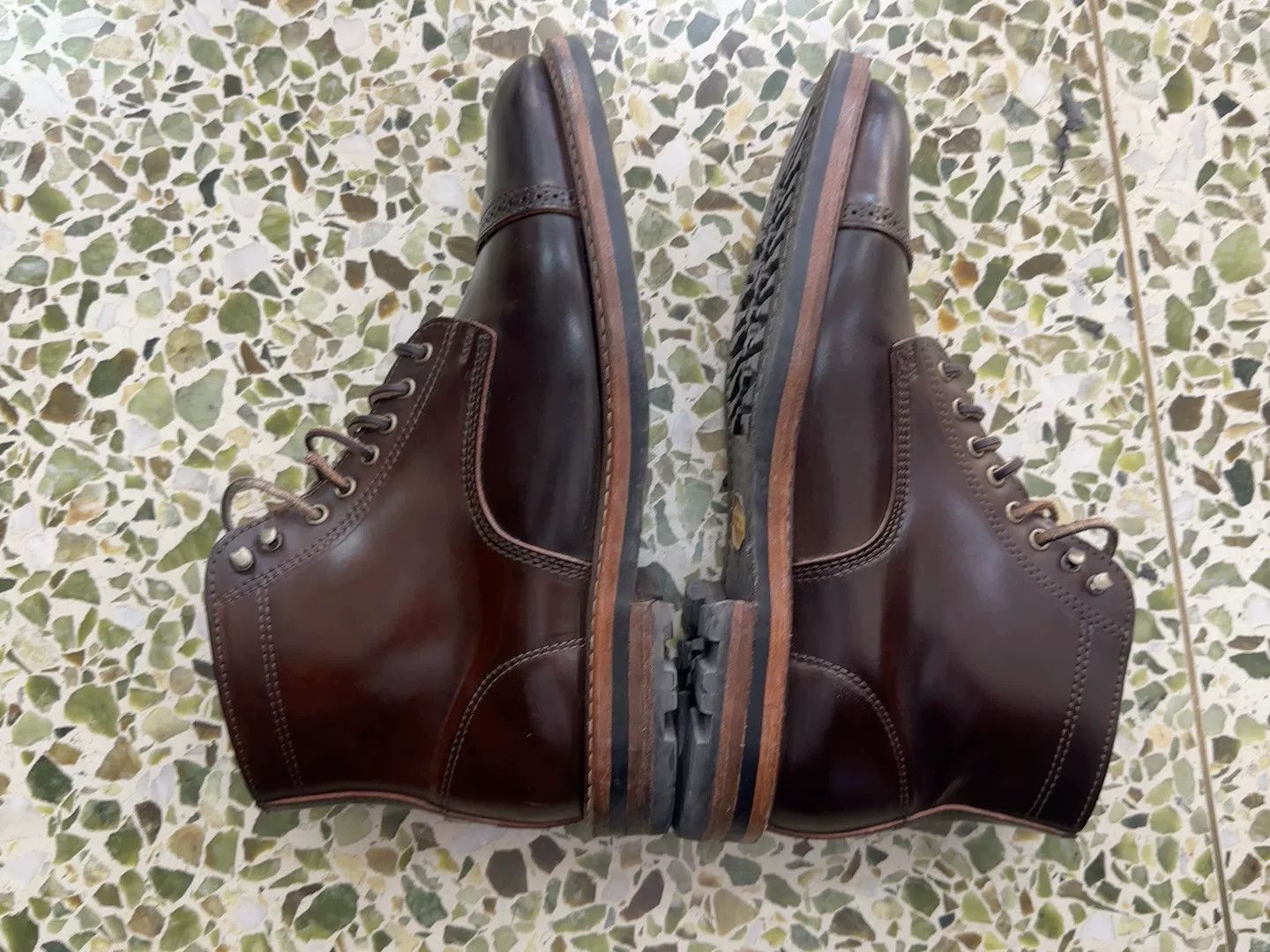 Rancourt & Co. Rancourt Espresso Shell Cordovan Porter Boots Size US 10 / EU 43 - 3 Thumbnail