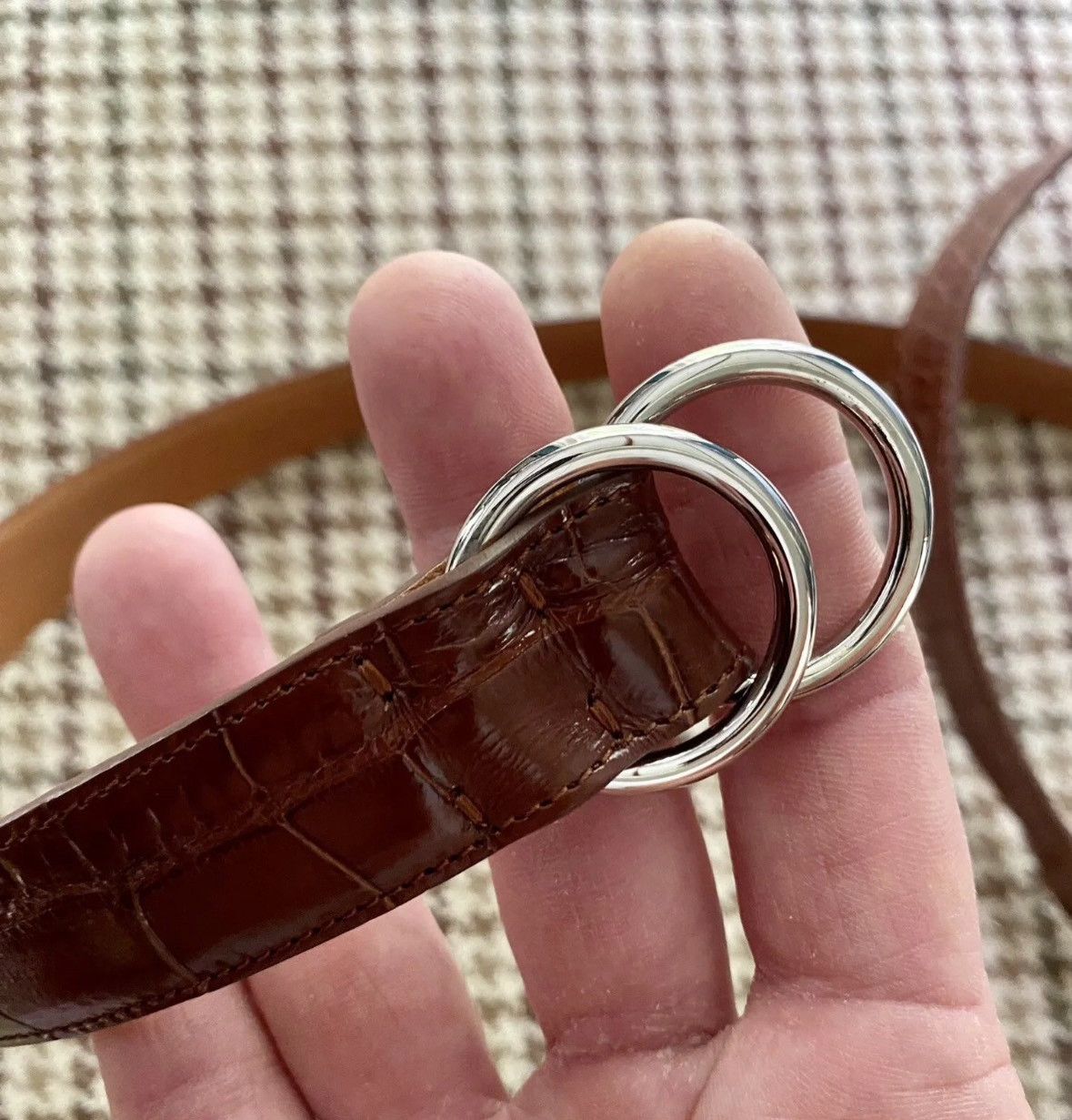 Ralph Lauren Purple Label Ralph Lauren Purple Label Alligator Belt Size ONE SIZE - 3 Thumbnail