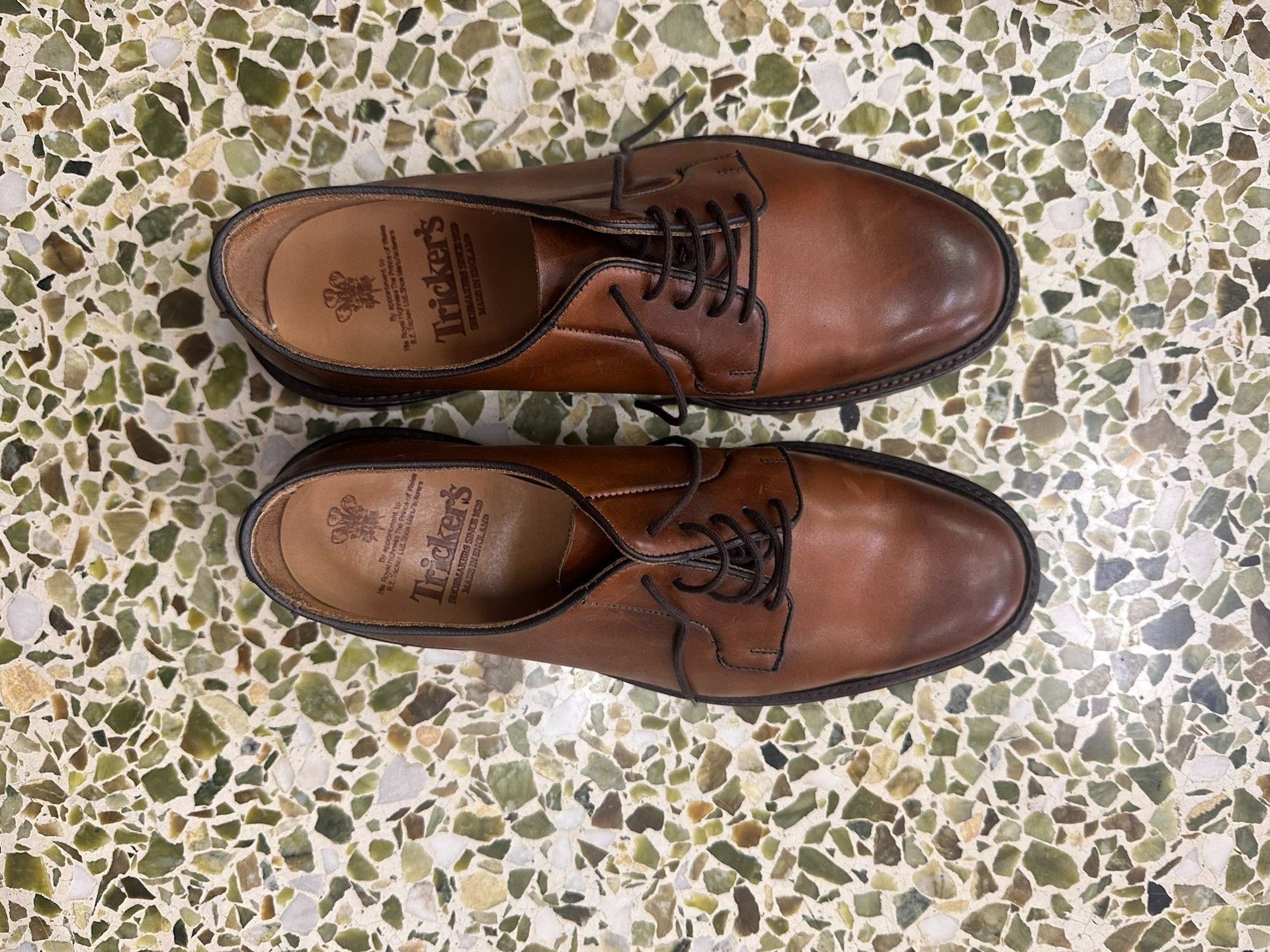 Tricker's Trickers Robert Burnished Calf Derby Size US 11 / EU 44 - 2 Thumbnail
