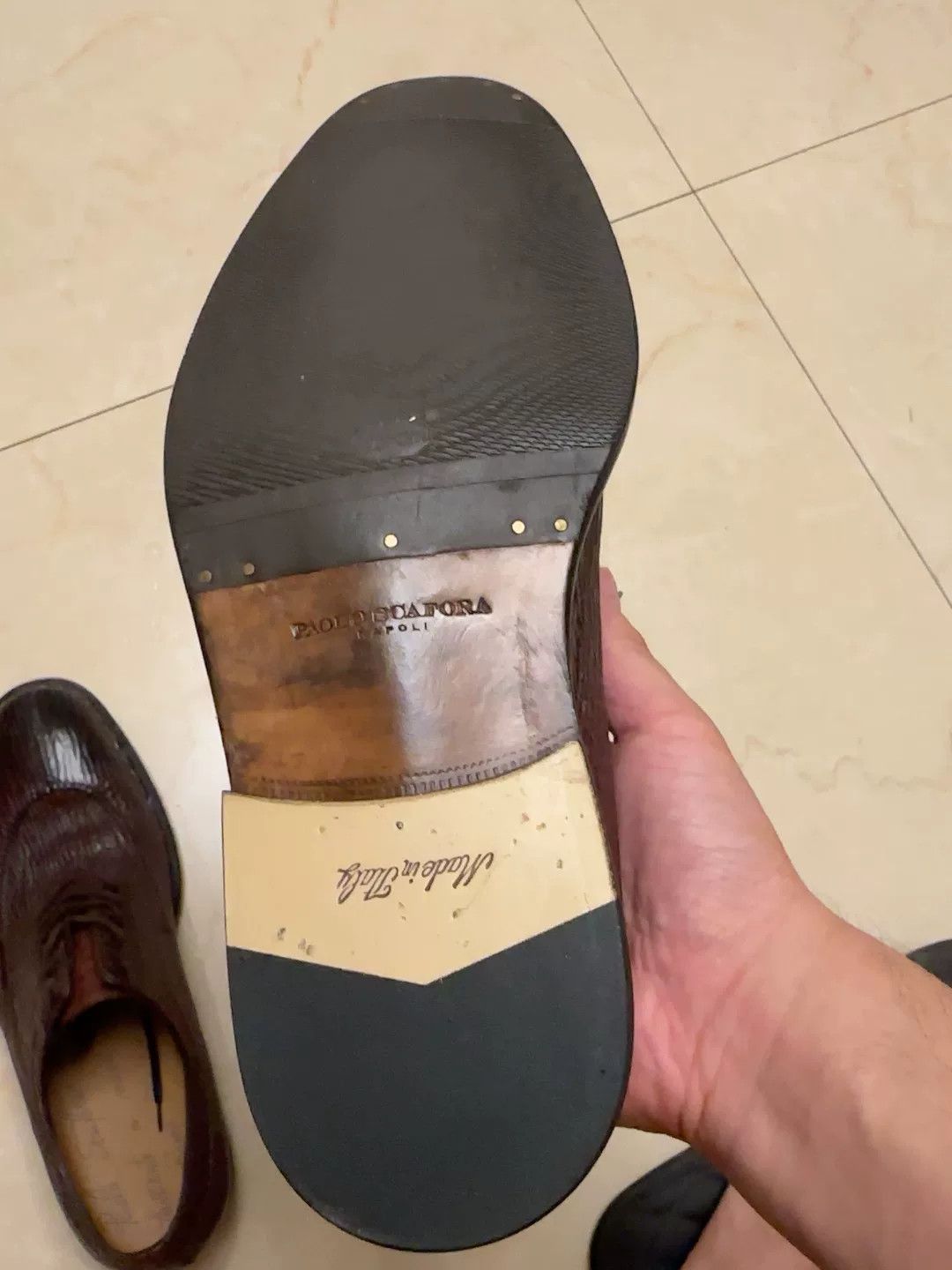 Other Paolo Scafora Handmade Leather Shoes Size US 9.5 / EU 42-43 - 7 Thumbnail