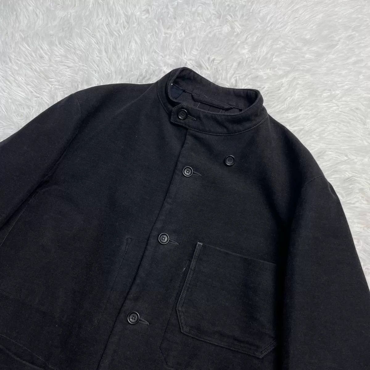 45rpm 45R Dark Gray Mole Skin Workwear Jacket Size US M / EU 48-50 / 2 - 3 Thumbnail