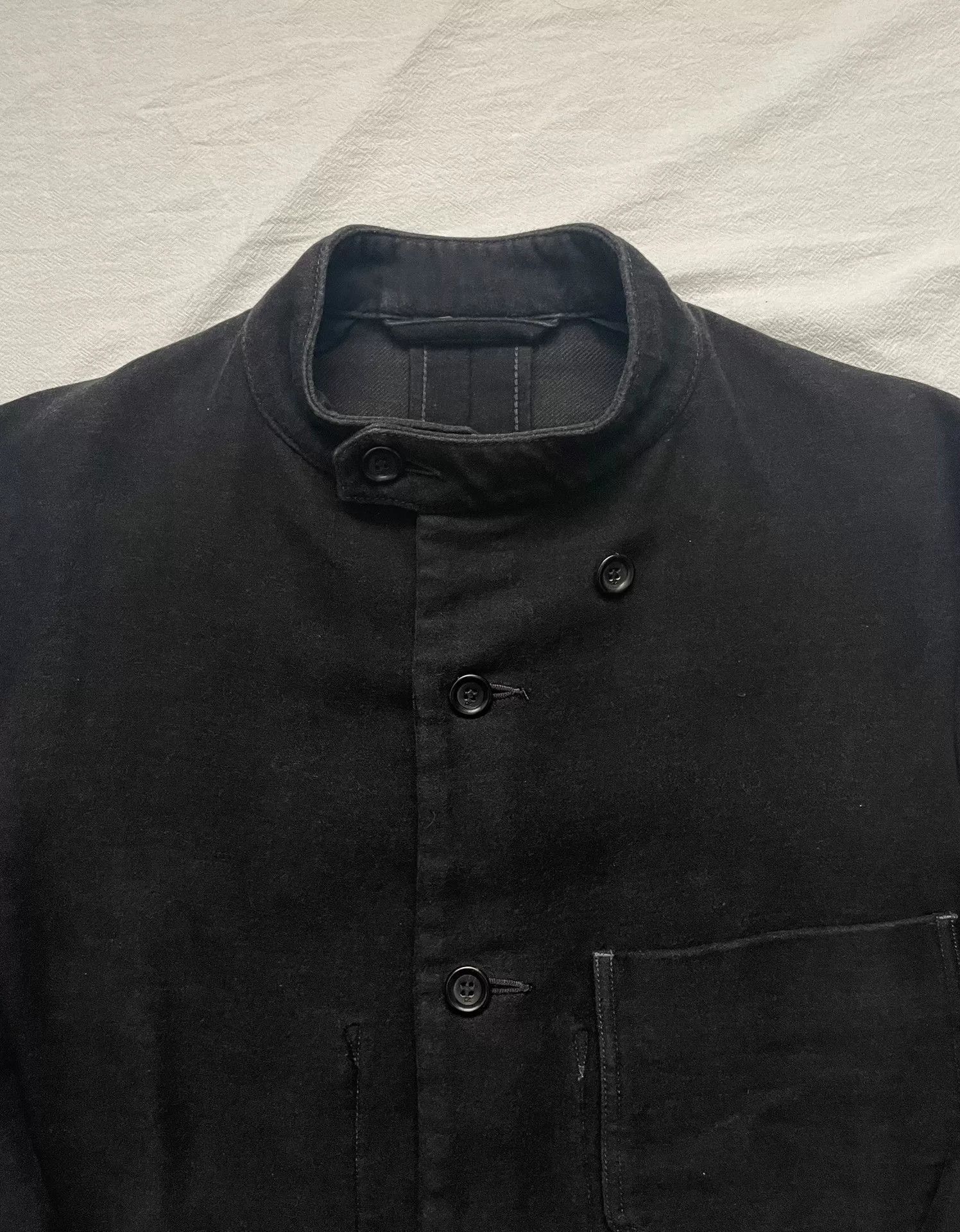 45rpm 45R Dark Gray Mole Skin Workwear Jacket Size US M / EU 48-50 / 2 - 2 Thumbnail