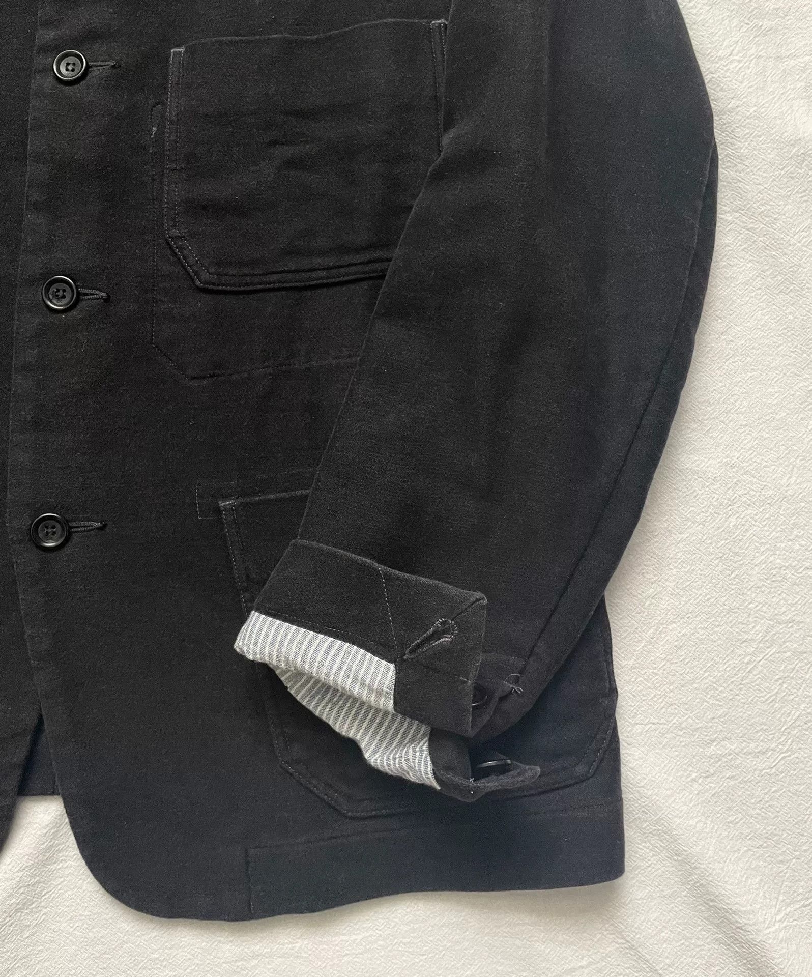 45rpm 45R Dark Gray Mole Skin Workwear Jacket Size US M / EU 48-50 / 2 - 4 Thumbnail