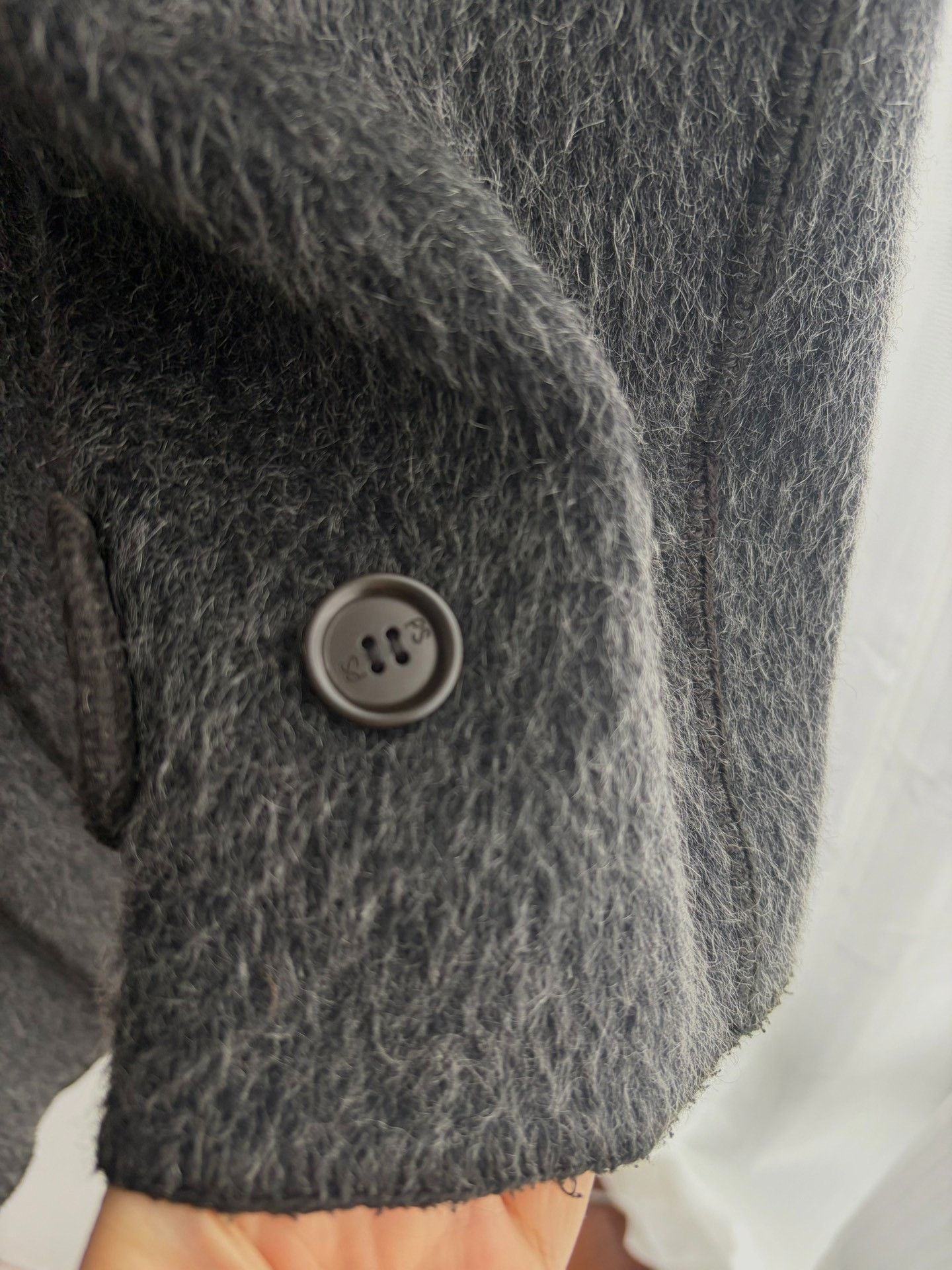 Paul Smith Paul Smith Black Gray Wool Fleece Hooded Coat Size US M / EU 48-50 / 2 - 5 Thumbnail