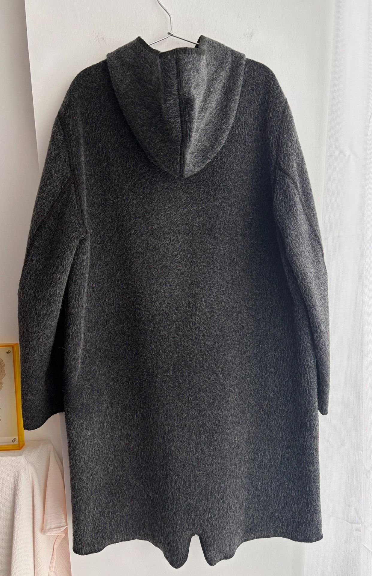 Paul Smith Paul Smith Black Gray Wool Fleece Hooded Coat Size US M / EU 48-50 / 2 - 4 Thumbnail
