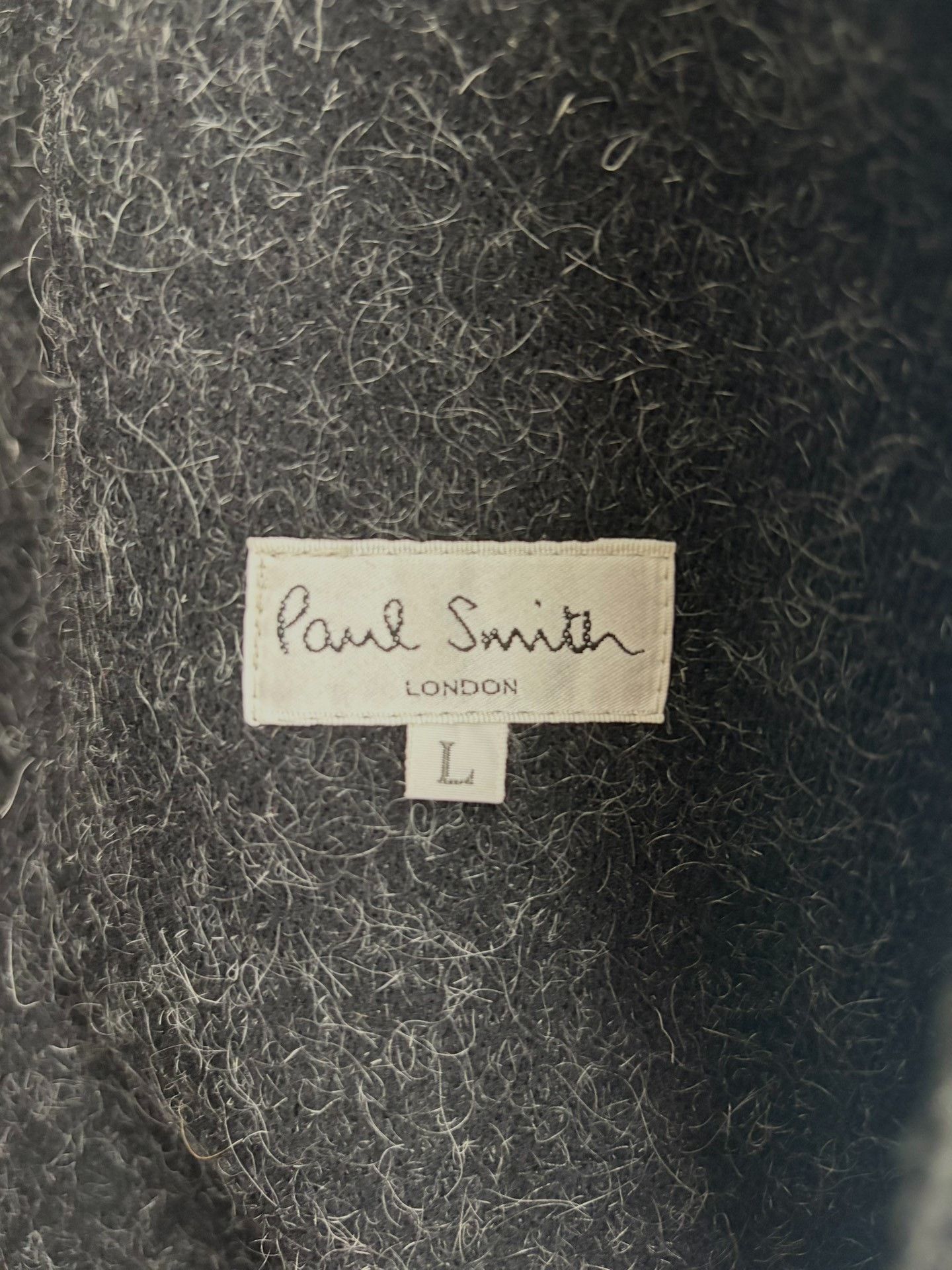 Paul Smith Paul Smith Black Gray Wool Fleece Hooded Coat Size US M / EU 48-50 / 2 - 3 Thumbnail