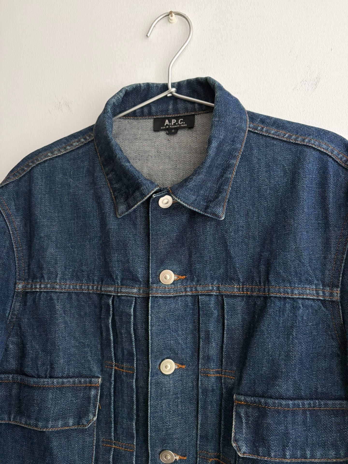 A.P.C. 00s Japanese A.P.C Selvedge Type II Denim Jacket Size US S / EU 44-46 / 1 - 2 Thumbnail