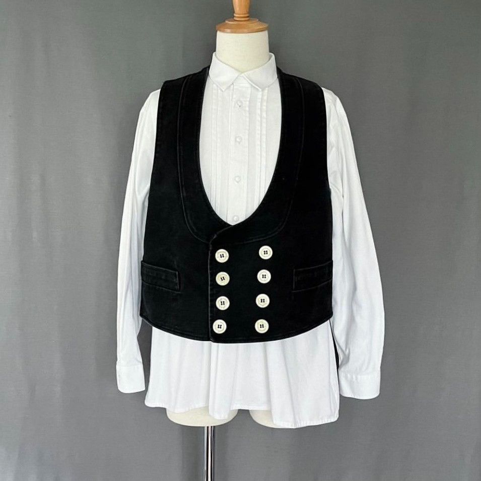 Vintage Vintage German Corduroy Double-Breasted Vest Size US M / EU 48-50 / 2 - 9 Thumbnail