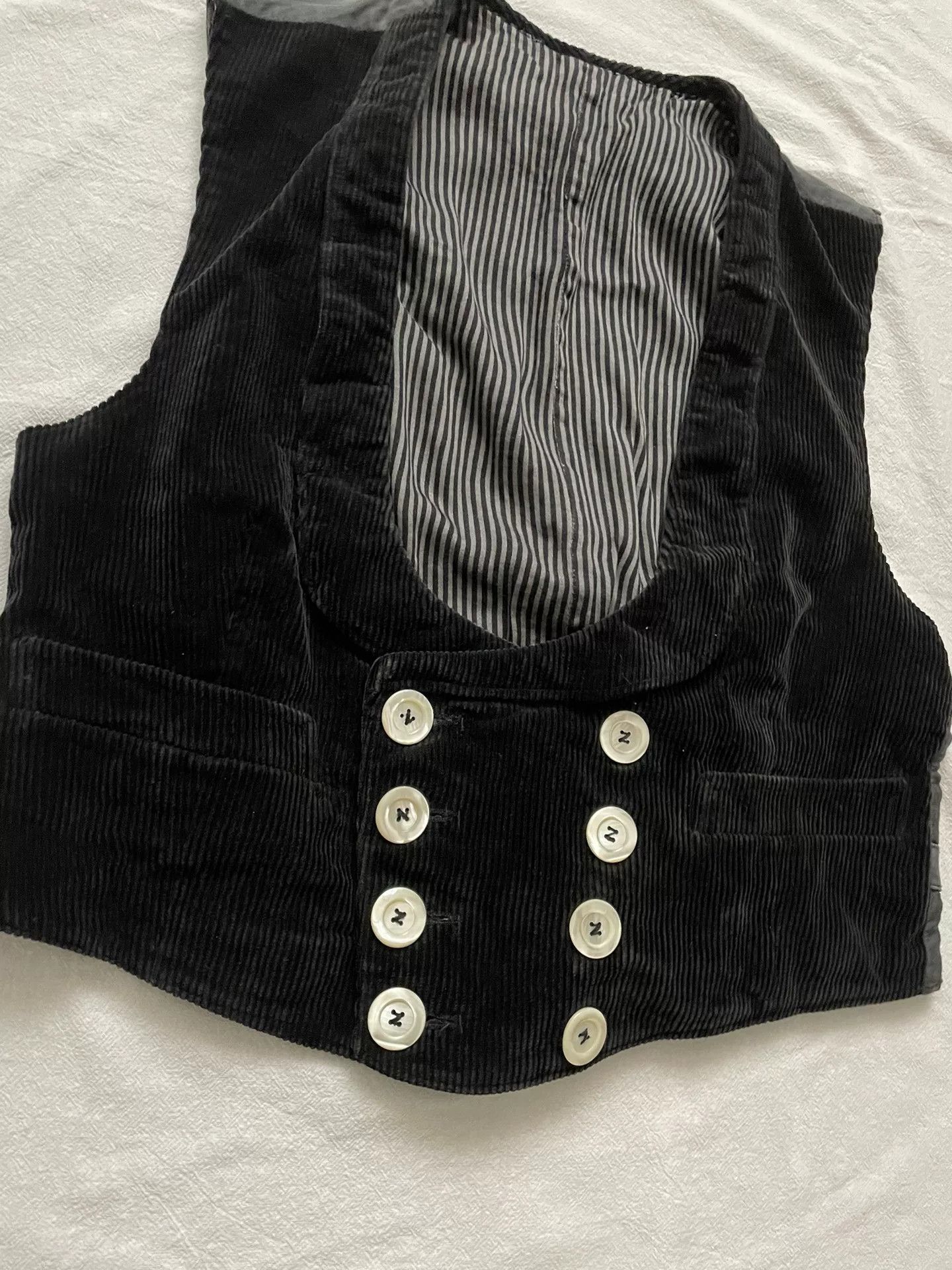 Vintage Vintage German Corduroy Double-Breasted Vest Size US M / EU 48-50 / 2 - 4 Thumbnail