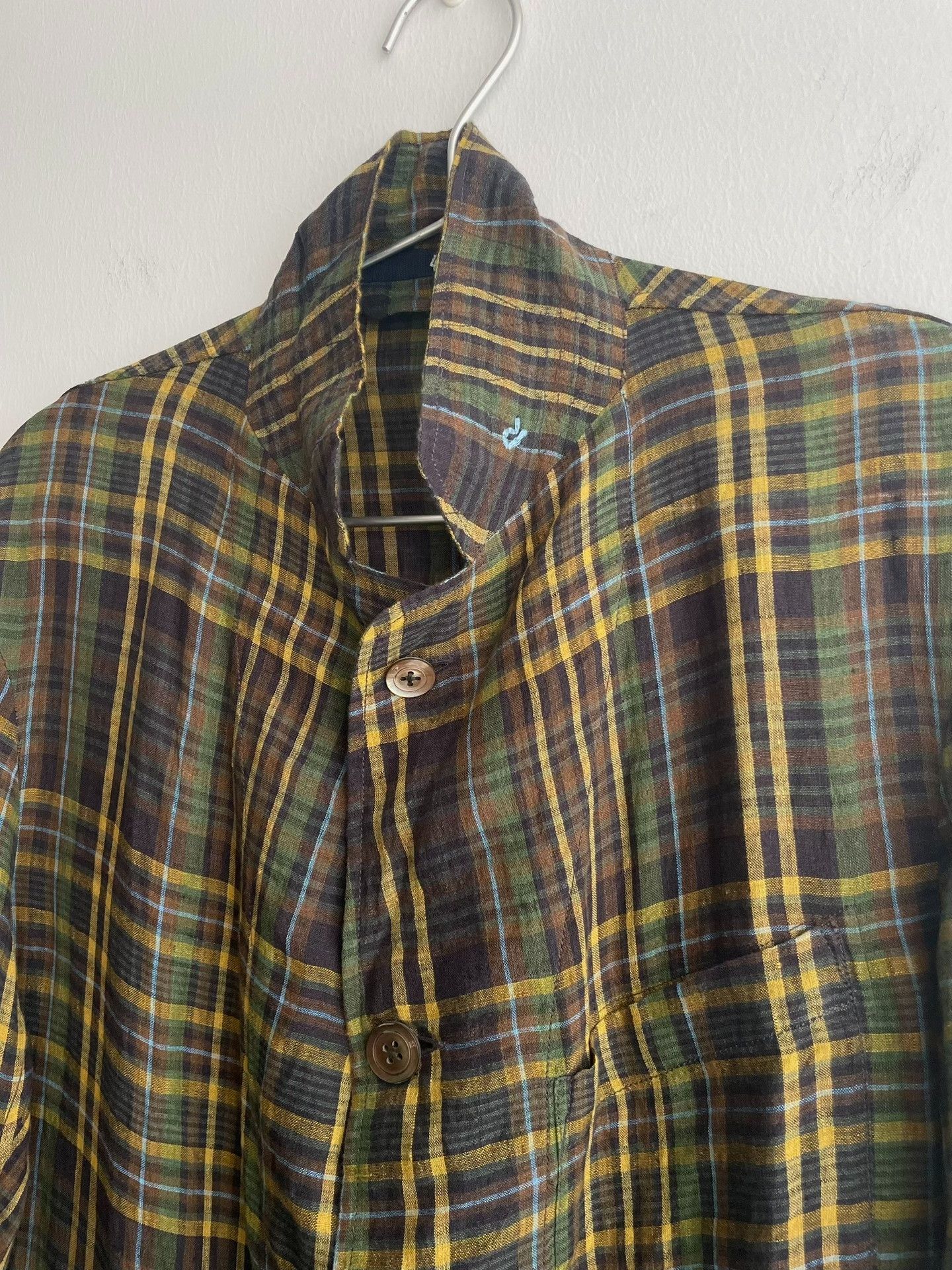 45rpm 45R Linen Madras Check Blazer Size US M / EU 48-50 / 2 - 2 Thumbnail