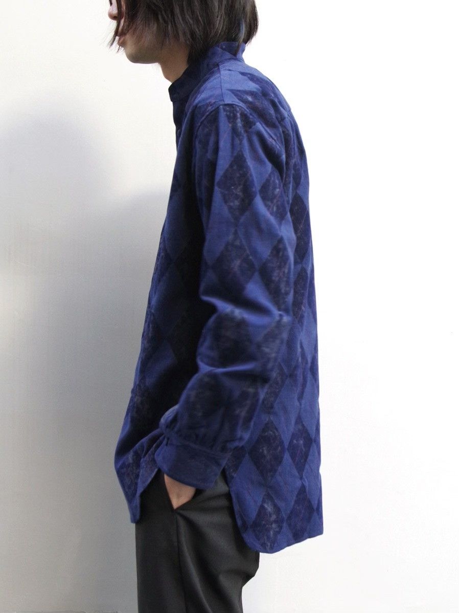 Other Diamond Pattern Linen Blend Long Sleeve Shirt Size US S / EU 44-46 / 1 - 3 Thumbnail