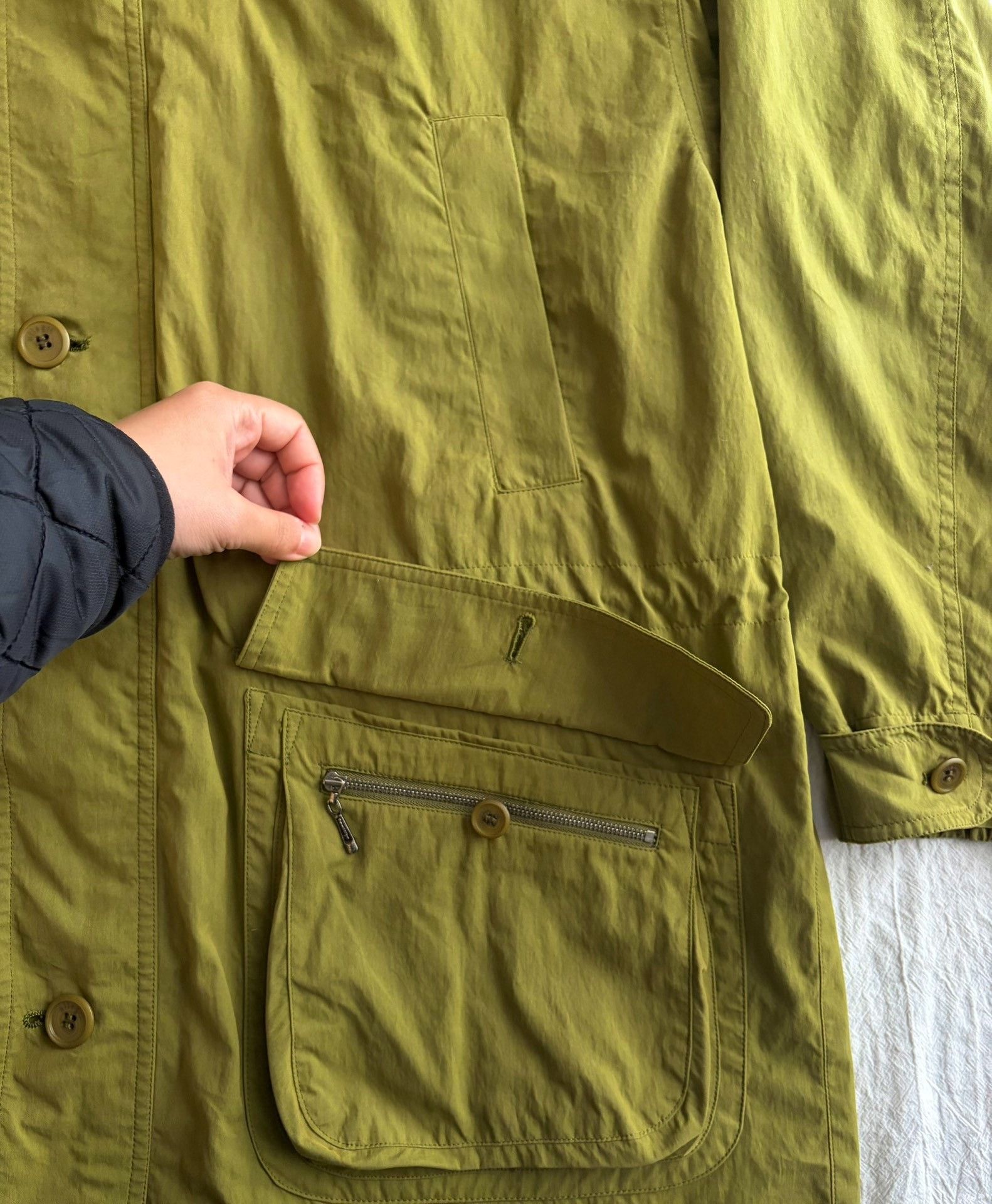 Allegri Allegri Avocado Green Hooded Parka Coat Size US M / EU 48-50 / 2 - 4 Thumbnail