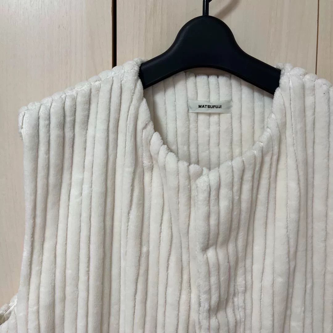 Other Matsufuji White Thick Corduroy Vest Size US M / EU 48-50 / 2 - 5 Thumbnail