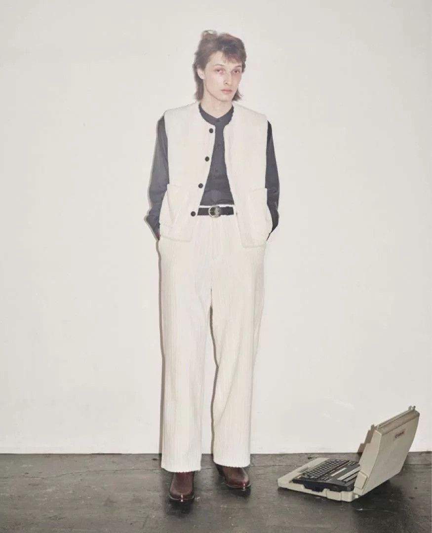 Other Matsufuji White Thick Corduroy Vest Size US M / EU 48-50 / 2 - 2 Thumbnail