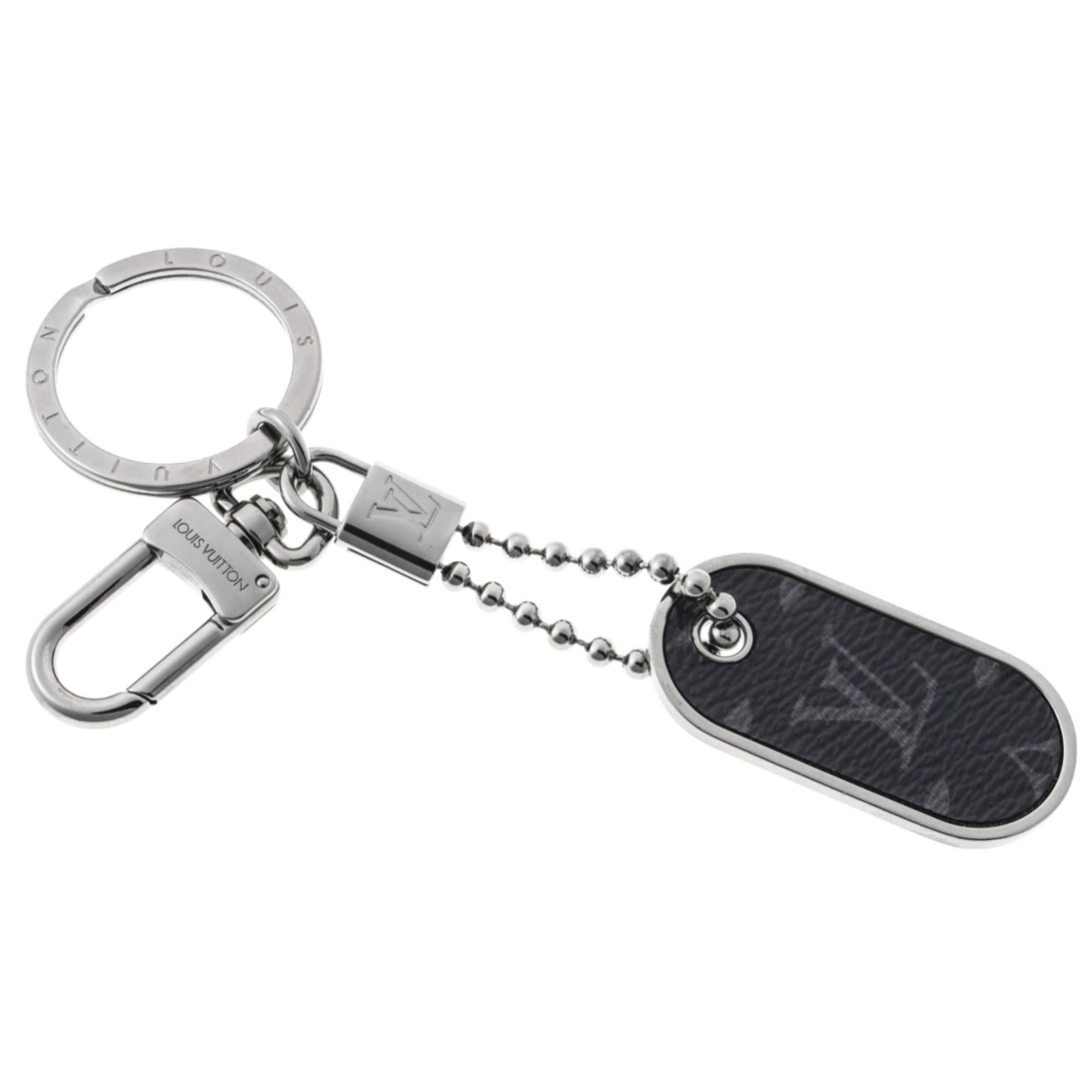 Louis Vuitton Louis Vuitton Porte-Clés Tab Keychain Key Ring M63618 Metal Monogram Eclipse Size ONE SIZE - 3 Thumbnail