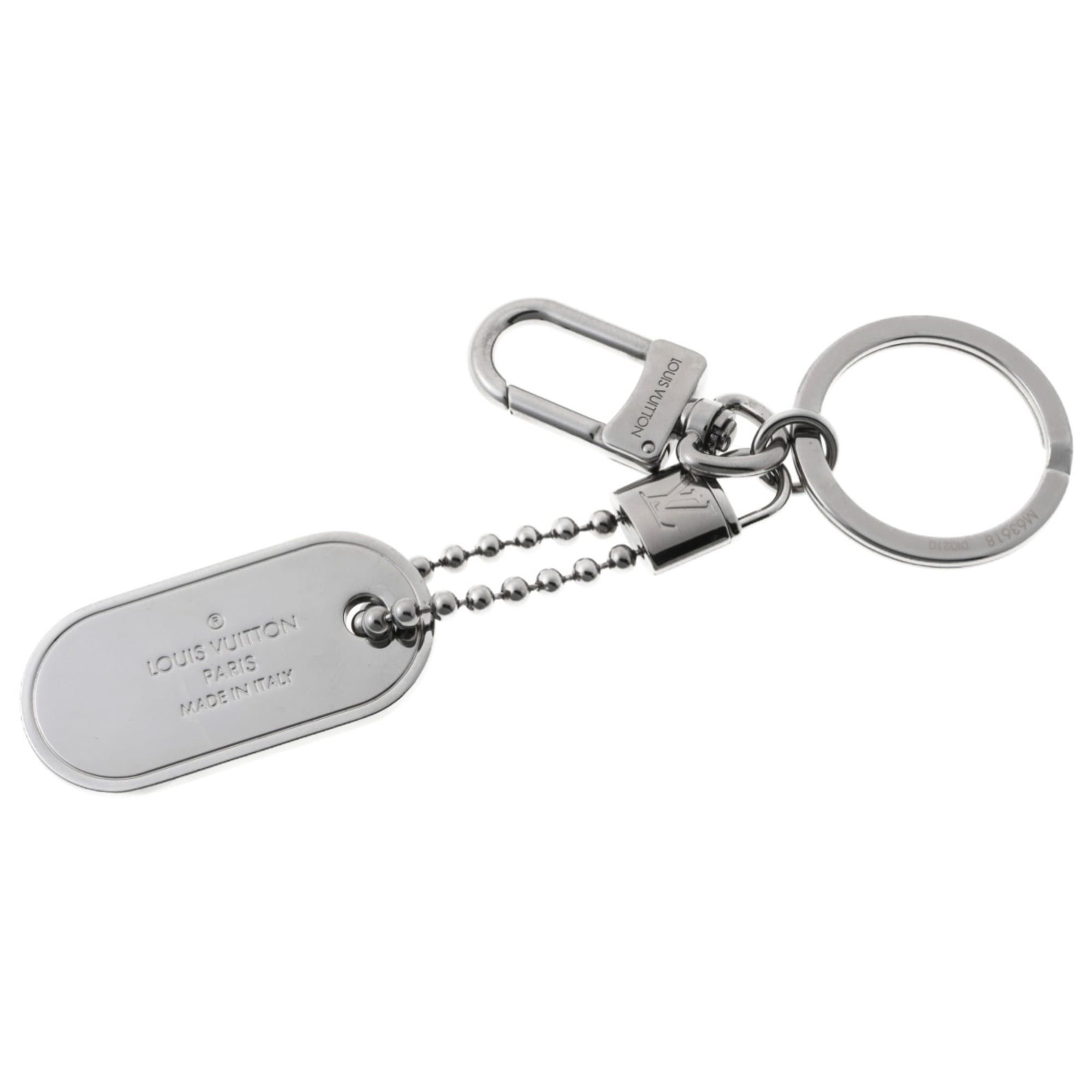 Louis Vuitton Louis Vuitton Porte-Clés Tab Keychain Key Ring M63618 Metal Monogram Eclipse Size ONE SIZE - 2 Thumbnail