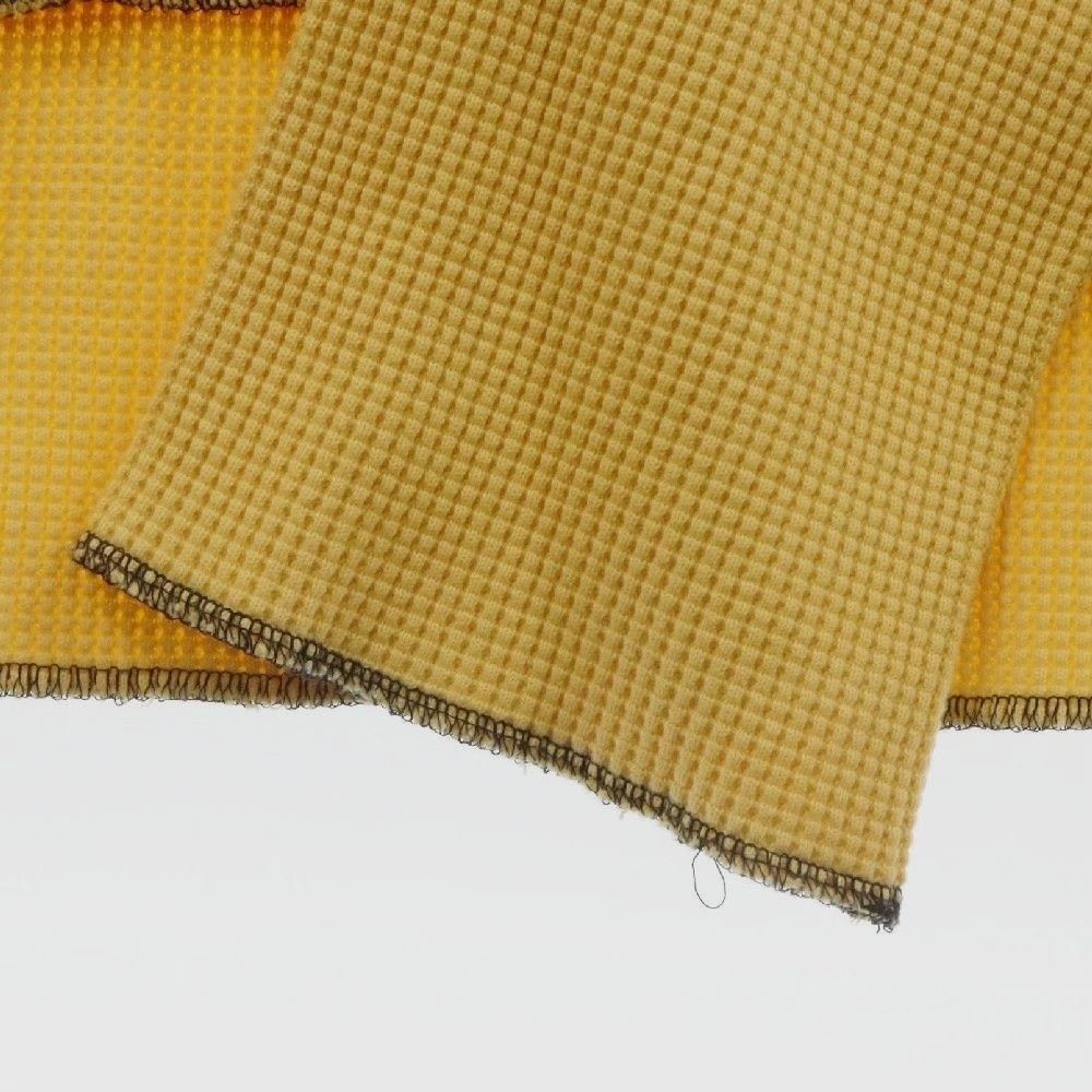 SUNSEA Sunsea Yellow Cotton Waffle High Neck T-shirt Size M / US 6-8 / IT 42-44 - 4 Thumbnail