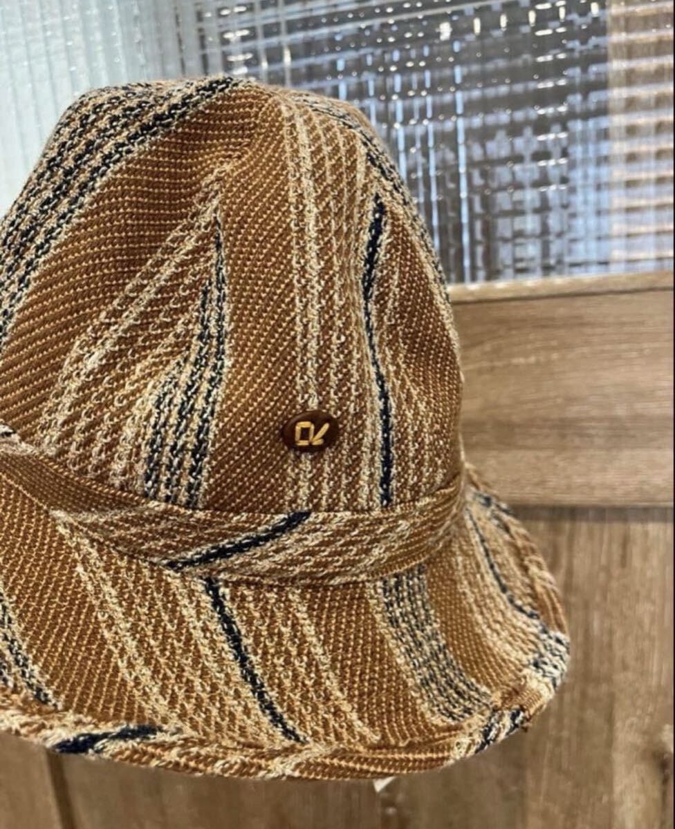 45rpm 45r Cotton Linen Stripe Dome Hat Size ONE SIZE - 7 Thumbnail