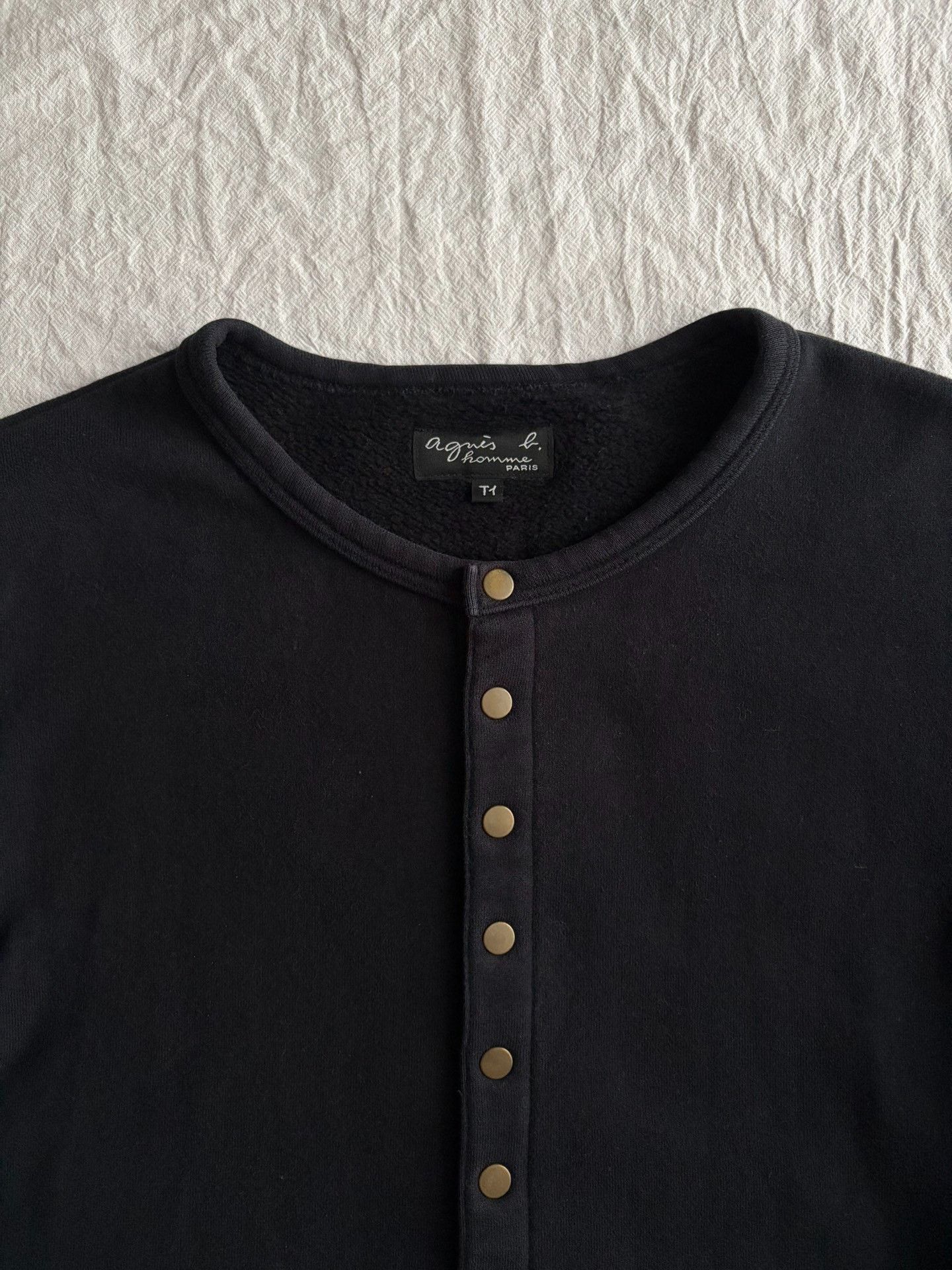 agnes b. Agnes b Homme Cotton Snap Cardigan Jacket Size US M / EU 48-50 / 2 - 3 Thumbnail