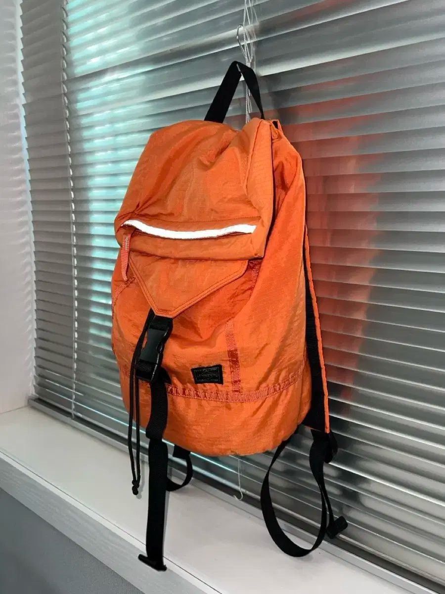 Porter Porter Orange Nylon Reflective Backpack Size ONE SIZE - 2 Thumbnail