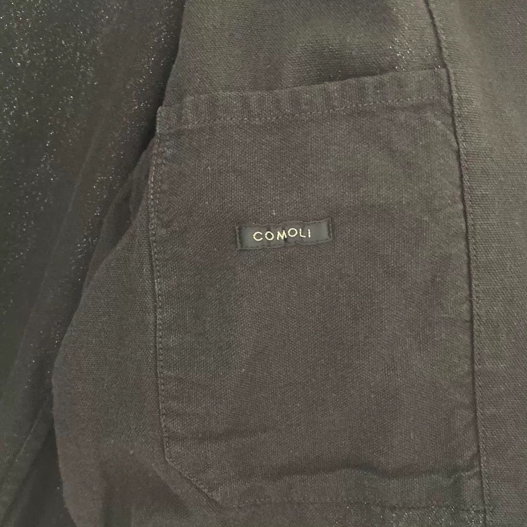 Comoli Comoli Washed Black Gray Utility Jacket Size US M / EU 48-50 / 2 - 8 Thumbnail