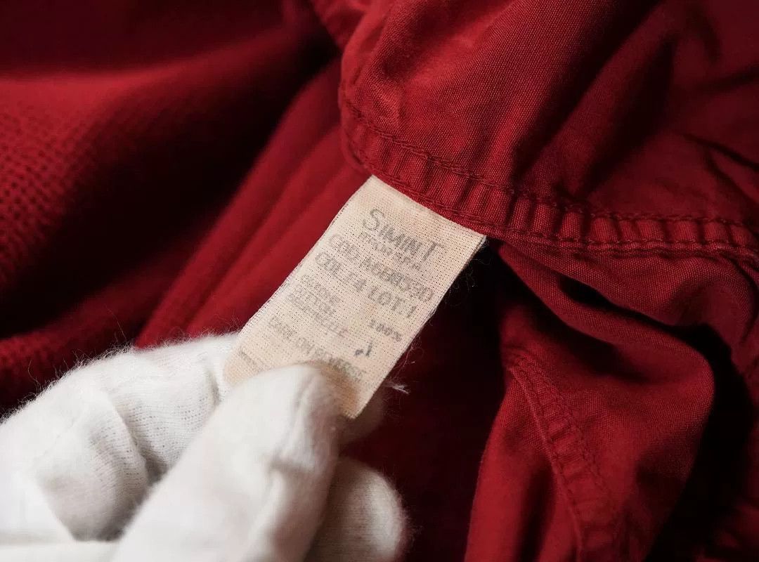 Armani 90s Armani Jeans Red Flight Jacket Size US M / EU 48-50 / 2 - 6 Thumbnail