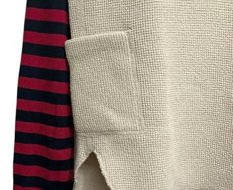SUNSEA Sunsea Wool Waffle Stripe Sailor Sweater Size US M / EU 48-50 / 2 - 5 Thumbnail