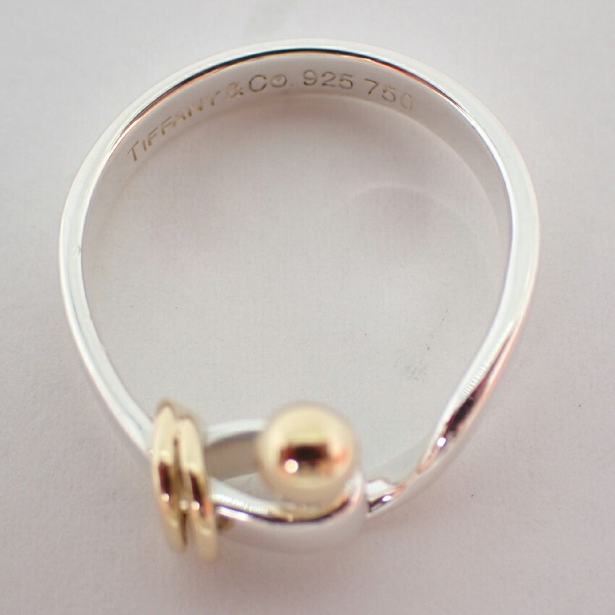 Tiffany & Co. TIFFANY 925 750 Hook & Eye Ring, size 12 Size ONE SIZE - 8 Thumbnail
