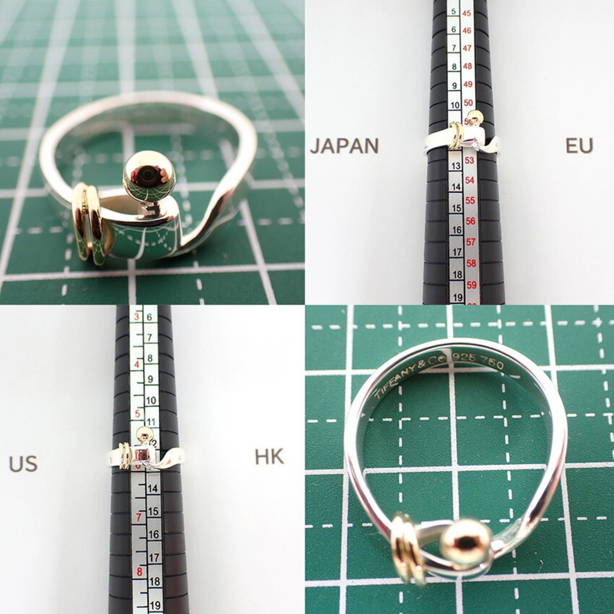 Tiffany & Co. TIFFANY 925 750 Hook & Eye Ring, size 12 Size ONE SIZE - 11 Thumbnail