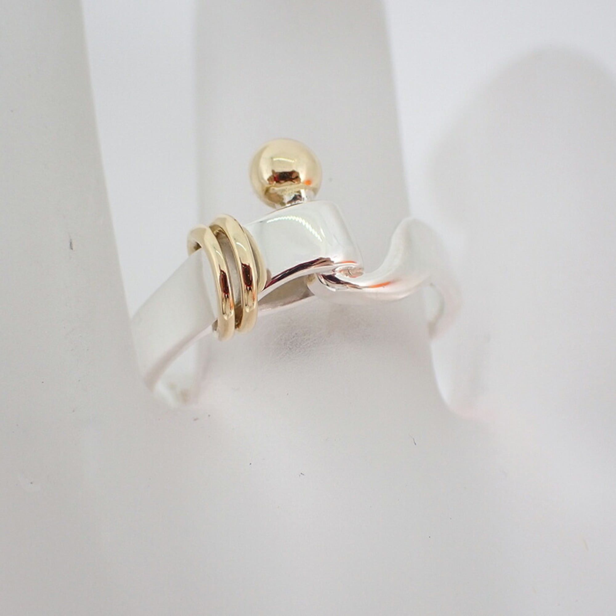 Tiffany & Co. TIFFANY 925 750 Hook & Eye Ring, size 12 Size ONE SIZE - 4 Thumbnail