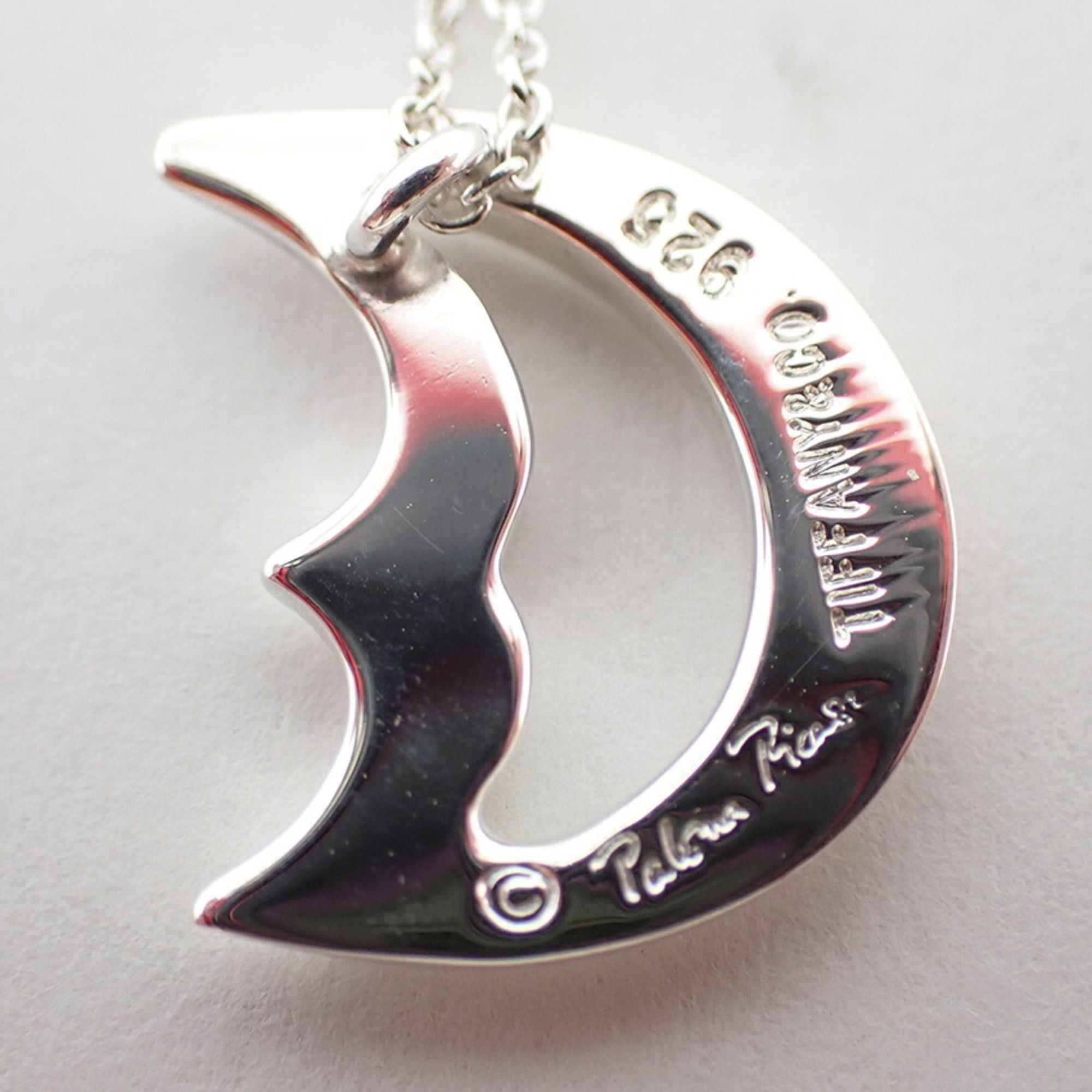 Tiffany & Co. TIFFANY 925 Crescent Moon Pendant Necklace Size ONE SIZE - 8 Thumbnail